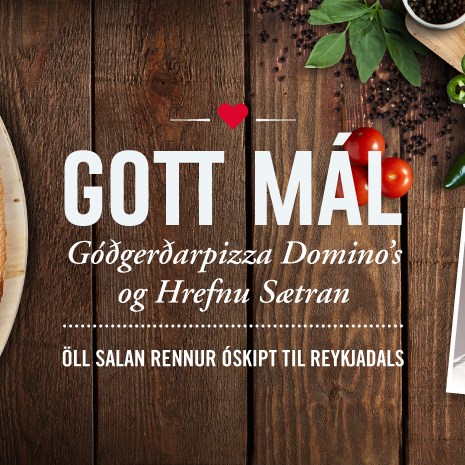 Dominos styrkir Reykjadal með sölu góðgerðarpizzunnar