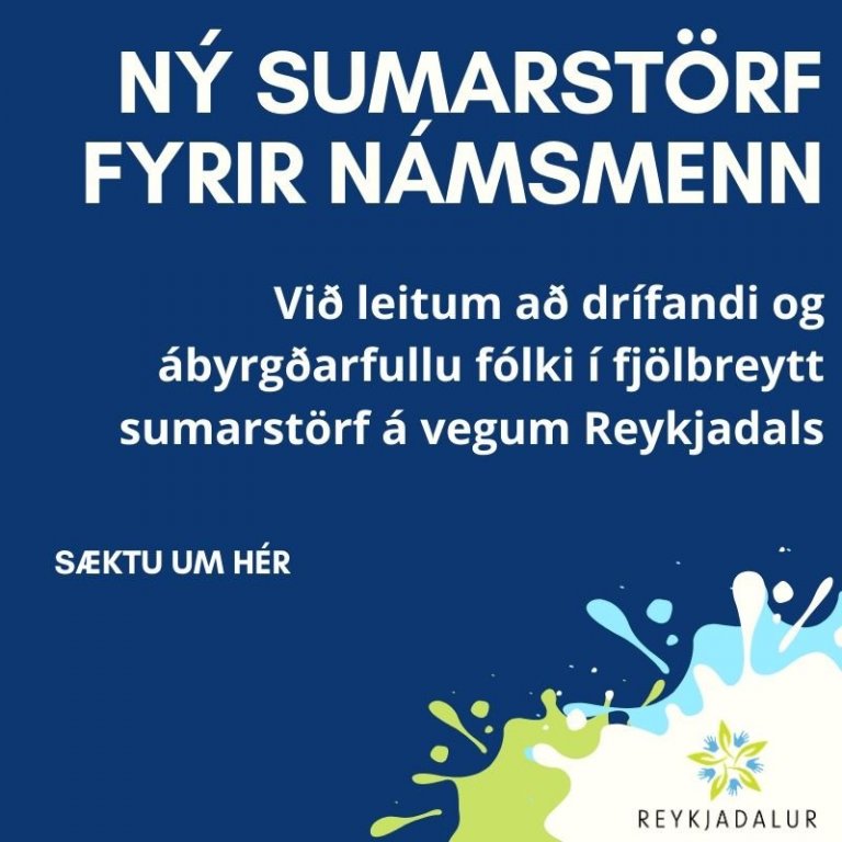 Við leitum að starfsfólki til að taka þátt í fjölskyldubúðum í Vík