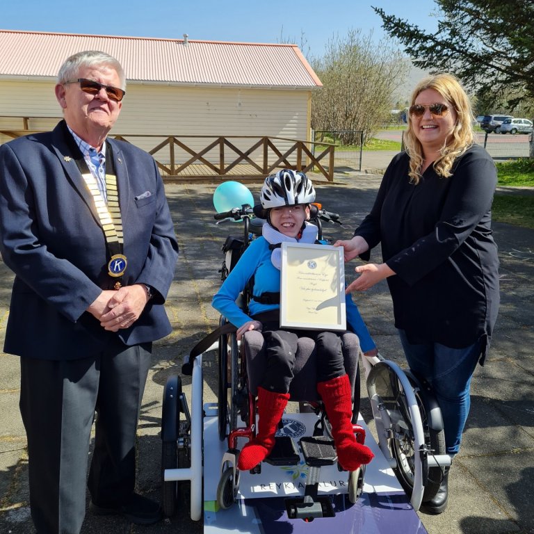 Beinta María var ánægð með túrinn.