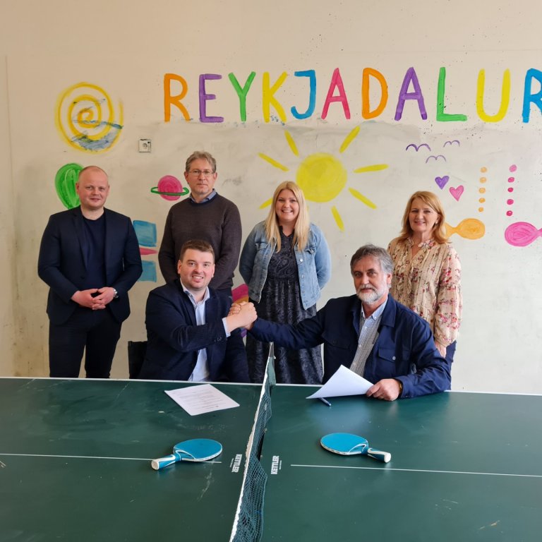 Fremri röð frá vinstri: Ásmundur Einar Daðason félags- og barnamálaráðherra og Vilmundur Gíslason fr…