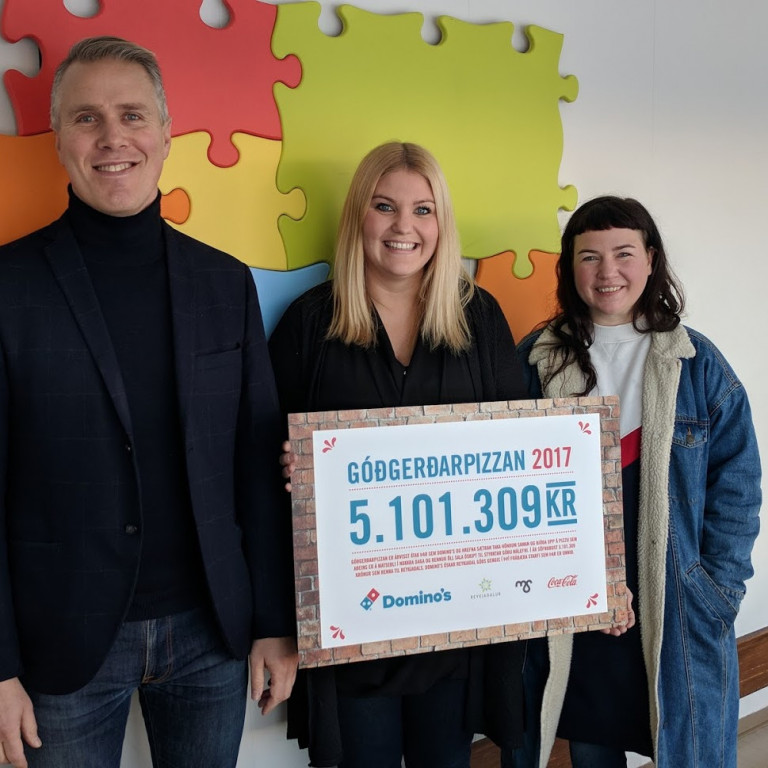 Birgir Örn Birgisson framkvæmdastjóri Dominos, Margrét Vala Marteinsdóttir forstöðumaður Reykjadals …