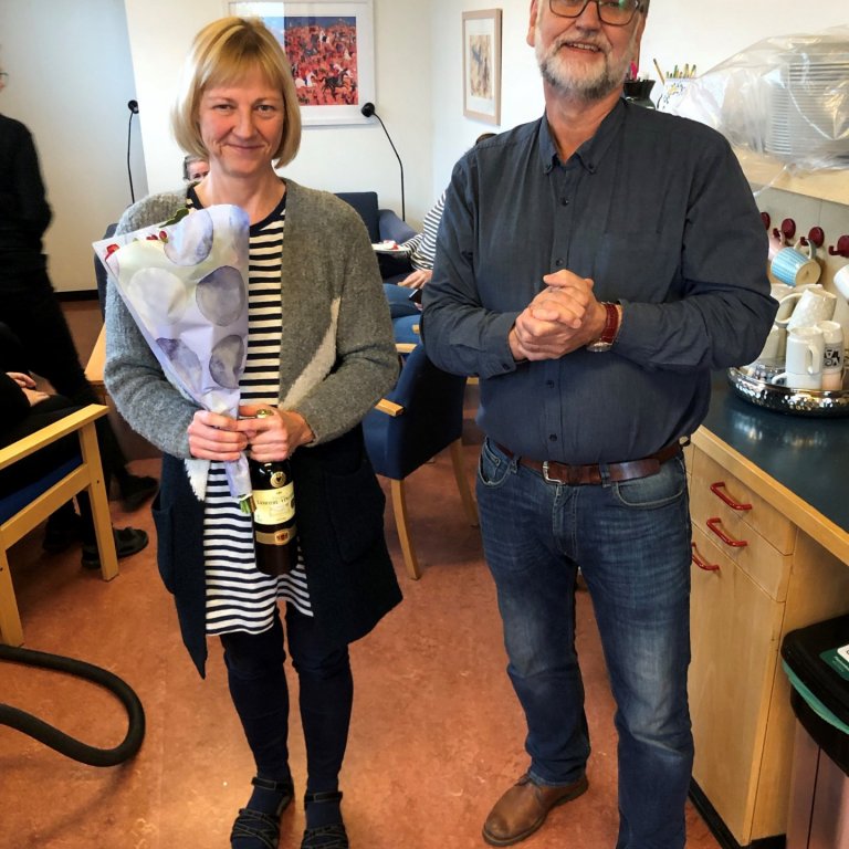 K. Freyja Skúladóttir sjúkraþjálfari og Vilmundur Gíslason framkvæmdastjóri